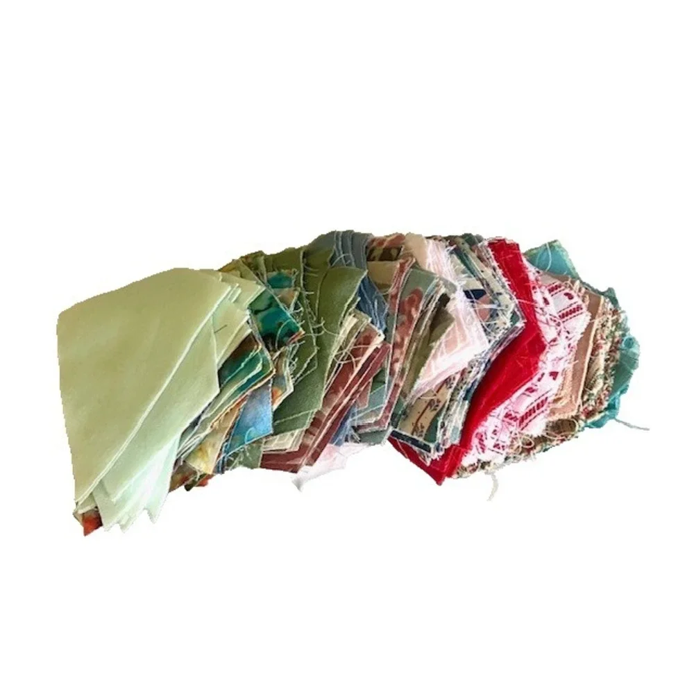 VTG Lot Quilt Fabric Kite Triangle Shaped (4